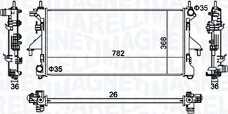 Magneti Marelli 350213126900 - Jäähdytin,moottorin jäähdytys inparts.fi