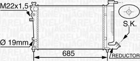 Magneti Marelli 350213120200 - Jäähdytin,moottorin jäähdytys inparts.fi