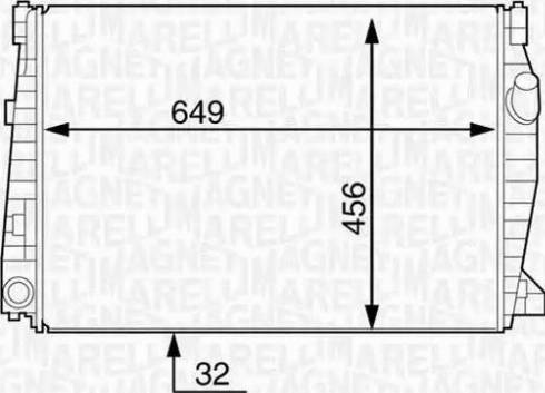 Magneti Marelli 350213128900 - Jäähdytin,moottorin jäähdytys inparts.fi