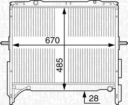 Magneti Marelli 350213128600 - Jäähdytin,moottorin jäähdytys inparts.fi