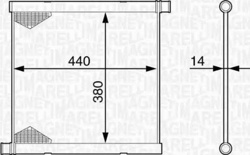 Magneti Marelli 350213128200 - Jäähdytin,moottorin jäähdytys inparts.fi