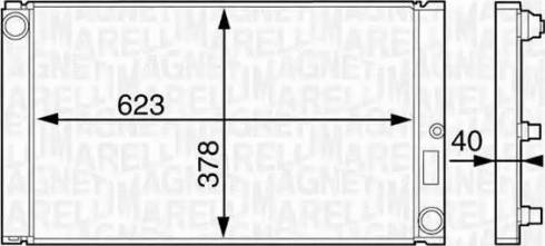 Magneti Marelli 350213123500 - Jäähdytin,moottorin jäähdytys inparts.fi