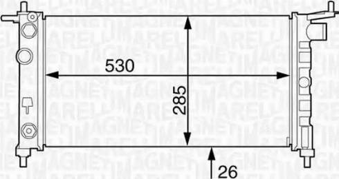 Magneti Marelli 350213122900 - Jäähdytin,moottorin jäähdytys inparts.fi