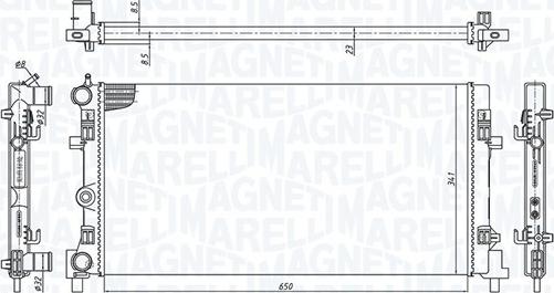 Magneti Marelli 350213127900 - Jäähdytin,moottorin jäähdytys inparts.fi