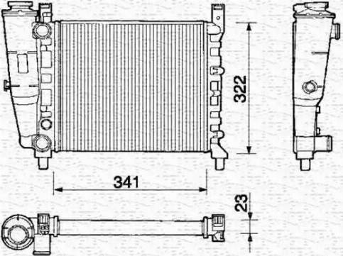 Magneti Marelli 350213127000 - Jäähdytin,moottorin jäähdytys inparts.fi