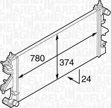 Magneti Marelli 350213127100 - Jäähdytin,moottorin jäähdytys inparts.fi