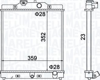 Magneti Marelli 350213175100 - Jäähdytin,moottorin jäähdytys inparts.fi