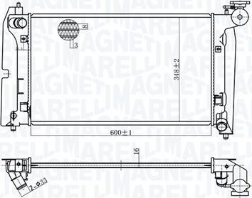 Magneti Marelli 350213175800 - Jäähdytin,moottorin jäähdytys inparts.fi