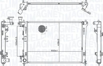 Magneti Marelli 350213176600 - Jäähdytin,moottorin jäähdytys inparts.fi