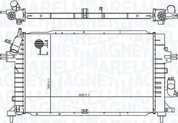 Magneti Marelli 350213176100 - Jäähdytin,moottorin jäähdytys inparts.fi