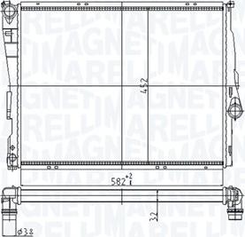 Magneti Marelli 350213176800 - Jäähdytin,moottorin jäähdytys inparts.fi