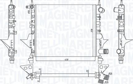 Magneti Marelli 350213171800 - Jäähdytin,moottorin jäähdytys inparts.fi