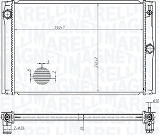 Magneti Marelli 350213178600 - Jäähdytin,moottorin jäähdytys inparts.fi