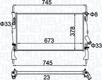 Magneti Marelli 350213173900 - Jäähdytin,moottorin jäähdytys inparts.fi