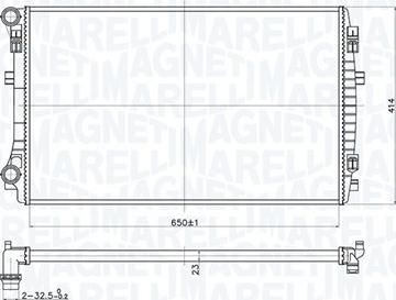 Magneti Marelli 350213173400 - Jäähdytin,moottorin jäähdytys inparts.fi