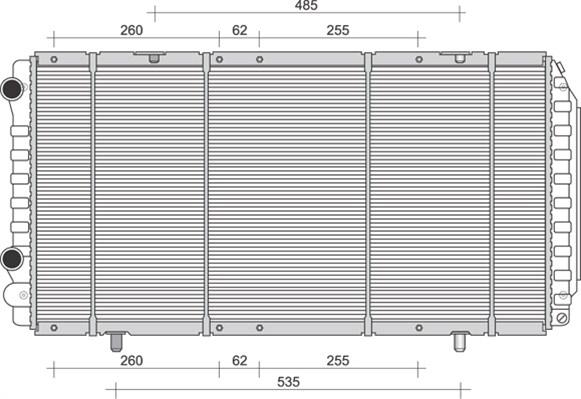 Magneti Marelli 350213894000 - Jäähdytin,moottorin jäähdytys inparts.fi