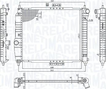 Magneti Marelli 350213891000 - Jäähdytin,moottorin jäähdytys inparts.fi