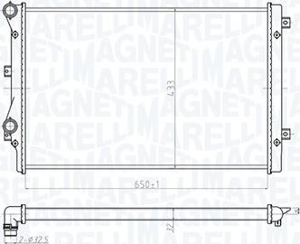 Magneti Marelli 350213852000 - Jäähdytin,moottorin jäähdytys inparts.fi