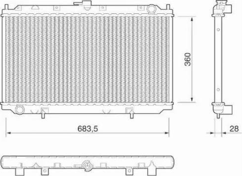 Magneti Marelli 350213805000 - Jäähdytin,moottorin jäähdytys inparts.fi