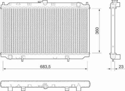 Magneti Marelli 350213806000 - Jäähdytin,moottorin jäähdytys inparts.fi