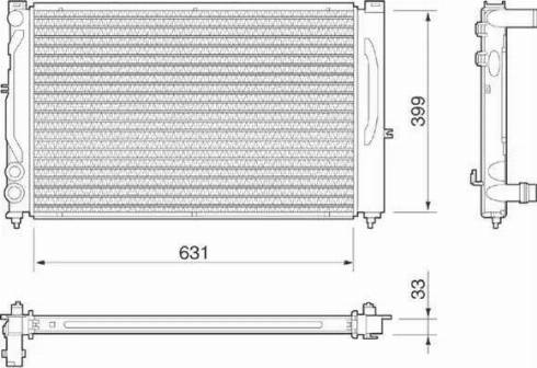 Magneti Marelli 350213811000 - Jäähdytin,moottorin jäähdytys inparts.fi