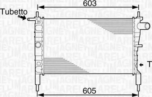 Magneti Marelli 350213831000 - Jäähdytin,moottorin jäähdytys inparts.fi