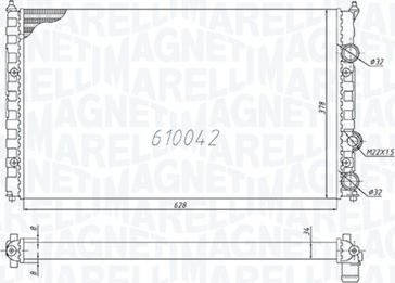 Magneti Marelli 350213838000 - Jäähdytin,moottorin jäähdytys inparts.fi