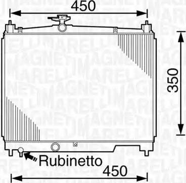 Magneti Marelli 350213826000 - Jäähdytin,moottorin jäähdytys inparts.fi