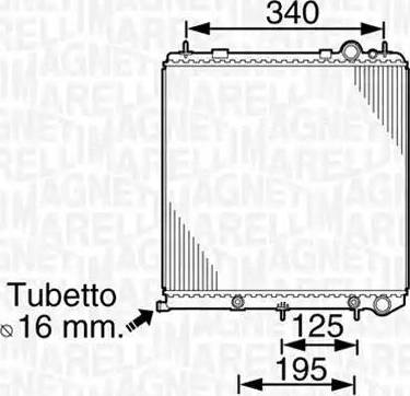 Magneti Marelli 350213820000 - Jäähdytin,moottorin jäähdytys inparts.fi