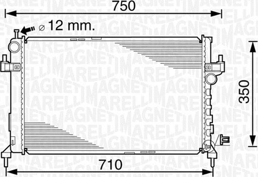 Magneti Marelli 350213828000 - Jäähdytin,moottorin jäähdytys inparts.fi