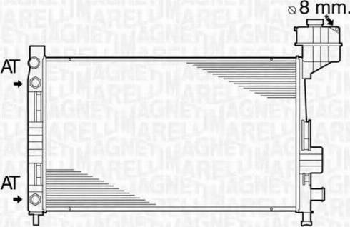 Magneti Marelli 350213822000 - Jäähdytin,moottorin jäähdytys inparts.fi