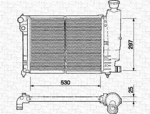 Magneti Marelli 350213329000 - Jäähdytin,moottorin jäähdytys inparts.fi