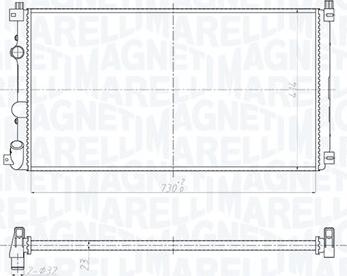 Magneti Marelli 350213209500 - Jäähdytin,moottorin jäähdytys inparts.fi