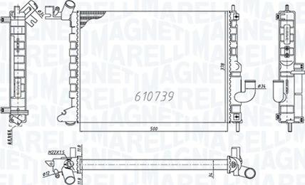 Magneti Marelli 350213200200 - Jäähdytin,moottorin jäähdytys inparts.fi