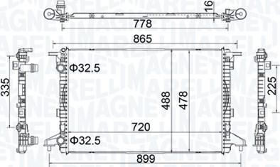 Magneti Marelli 350213201900 - Jäähdytin,moottorin jäähdytys inparts.fi