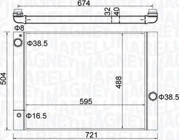 Magneti Marelli 350213202600 - Jäähdytin,moottorin jäähdytys inparts.fi