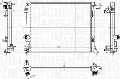 Magneti Marelli 350213207500 - Jäähdytin,moottorin jäähdytys inparts.fi