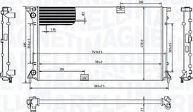 Magneti Marelli 350213213400 - Jäähdytin,moottorin jäähdytys inparts.fi