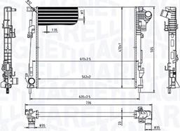 Magneti Marelli 350213213600 - Jäähdytin,moottorin jäähdytys inparts.fi