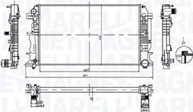 Magneti Marelli 350213212600 - Jäähdytin,moottorin jäähdytys inparts.fi