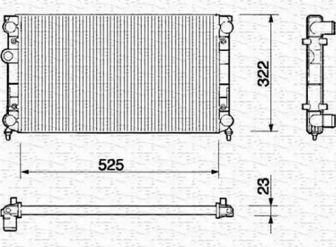 Magneti Marelli 350213212000 - Jäähdytin,moottorin jäähdytys inparts.fi