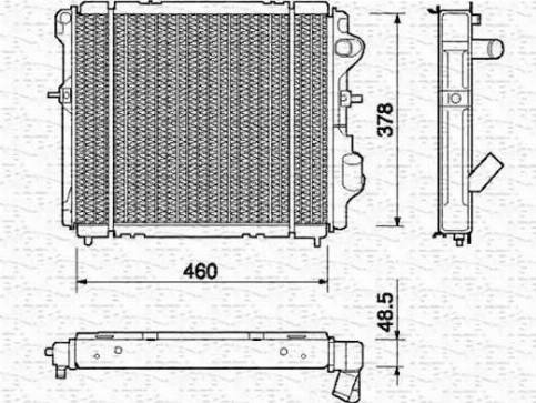 Magneti Marelli 350213227000 - Jäähdytin,moottorin jäähdytys inparts.fi