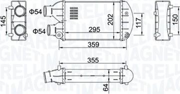 Magneti Marelli 351319204510 - Välijäähdytin inparts.fi