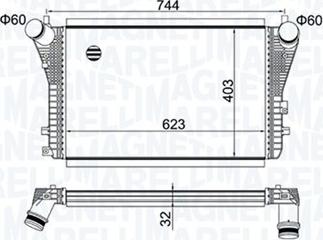 Magneti Marelli 351319204050 - Välijäähdytin inparts.fi