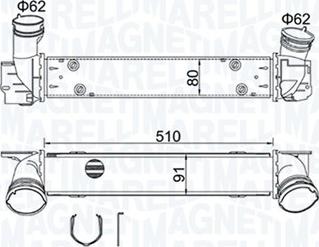 Magneti Marelli 351319204880 - Välijäähdytin inparts.fi