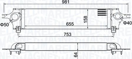 Magneti Marelli 351319204390 - Välijäähdytin inparts.fi