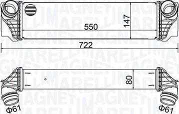 Magneti Marelli 351319205570 - Välijäähdytin inparts.fi