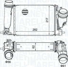 Magneti Marelli 351319205830 - Välijäähdytin inparts.fi