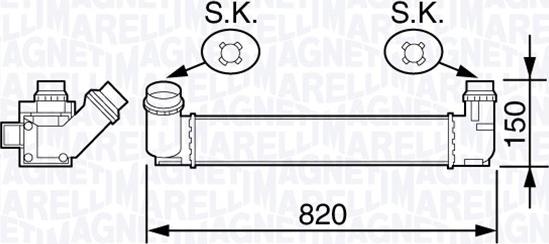 Magneti Marelli 351319203590 - Välijäähdytin inparts.fi