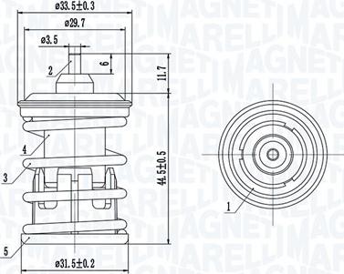 Magneti Marelli 352317005090 - Termostaatti, jäähdytysneste inparts.fi